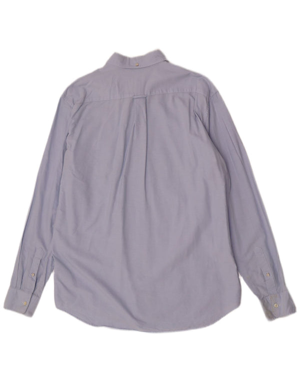 Gant Camicia da uomo vestibilità regolare taglia 17 1/2 XL cotone blu