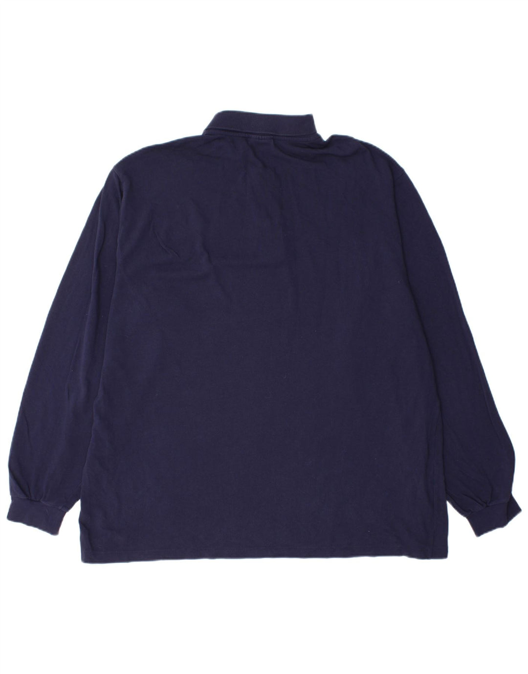Polo da uomo a maniche lunghe Lacoste taglia 7 2XL cotone blu navy