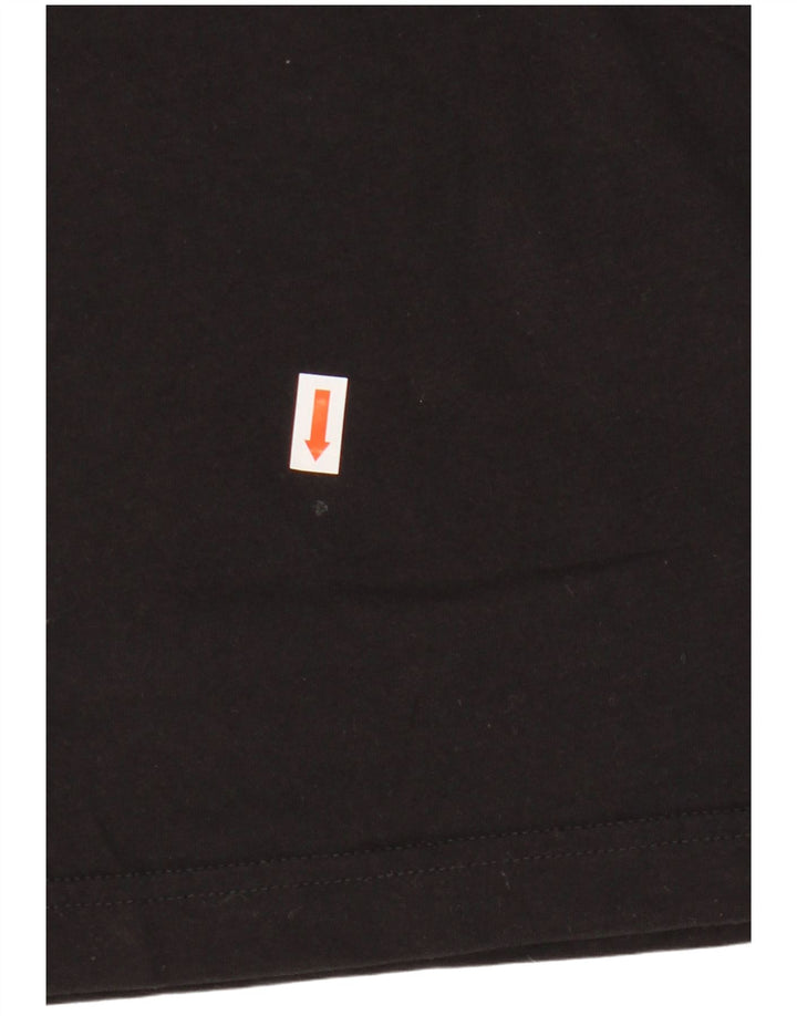 T-shirt grafica da uomo Champion Top in cotone color block medio nero