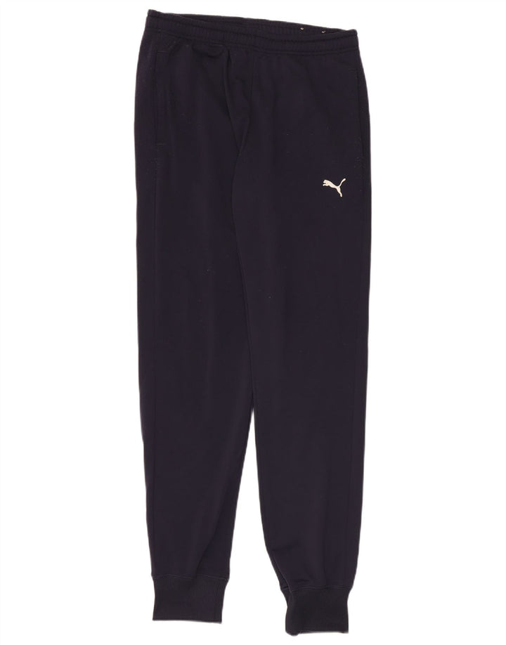 Pantaloni da tuta da uomo Puma Joggers medi in poliestere blu navy