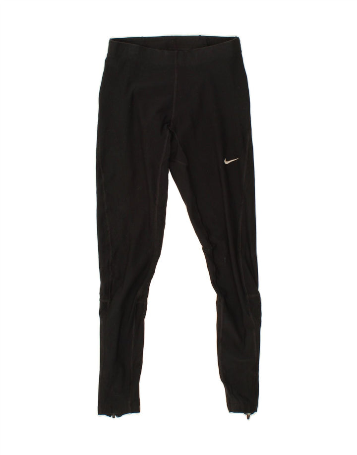 NIKE Womens Dri Fit Leggings UK 8 Small  Black Polyester Vintage Nike and Second-Hand Nike from Messina Hembry 