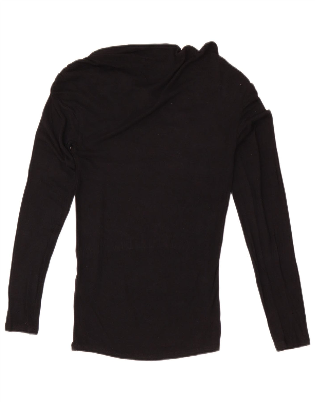 Top Zara da donna a maniche lunghe UK 8 Small Nero Modal