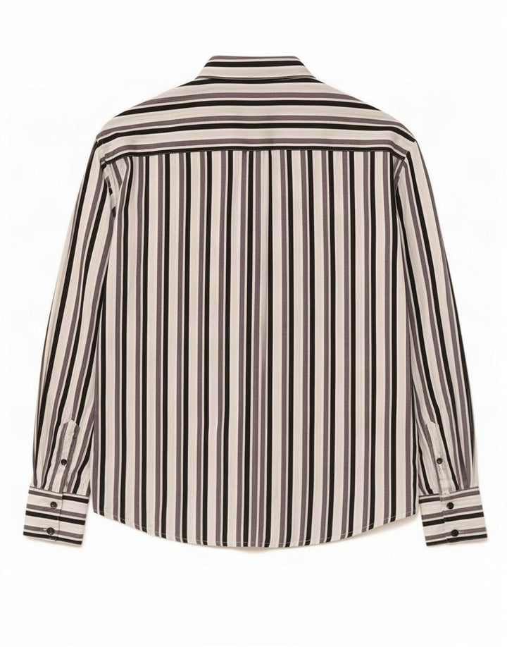 Camicia da donna Benetton UK 14 a righe multicolori medie
