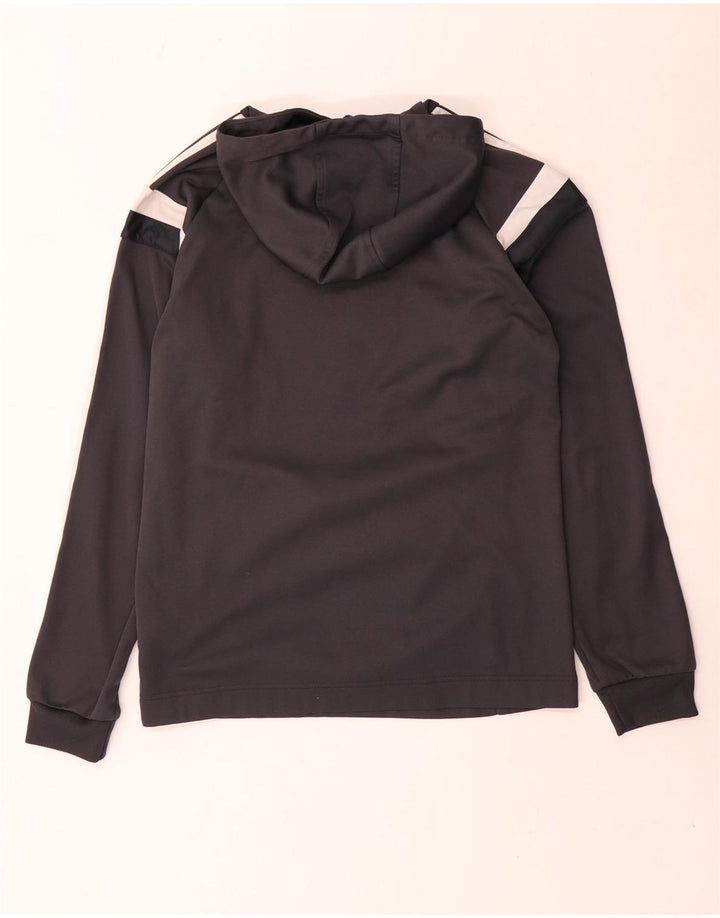Felpa con cappuccio da uomo Adidas XS in poliestere grigio