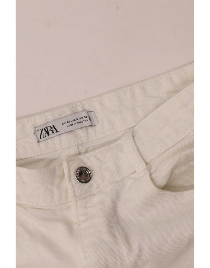 Pantaloncini di jeans da donna Zara EU 40 medi W30 bianchi