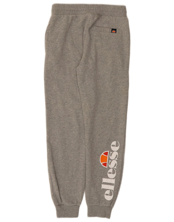 Pantaloni da tuta con grafica Ellesse da ragazzo, pantaloni da jogging, 12-13 anni, cotone grigio