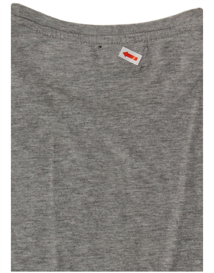 T-shirt grafica da donna KAPPA Top UK 18 XL cotone grigio