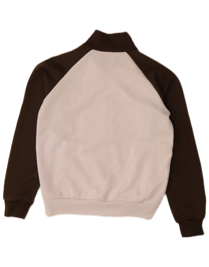 Giacca da tuta da donna Kappa UK 14 Poliestere color block bianco medio