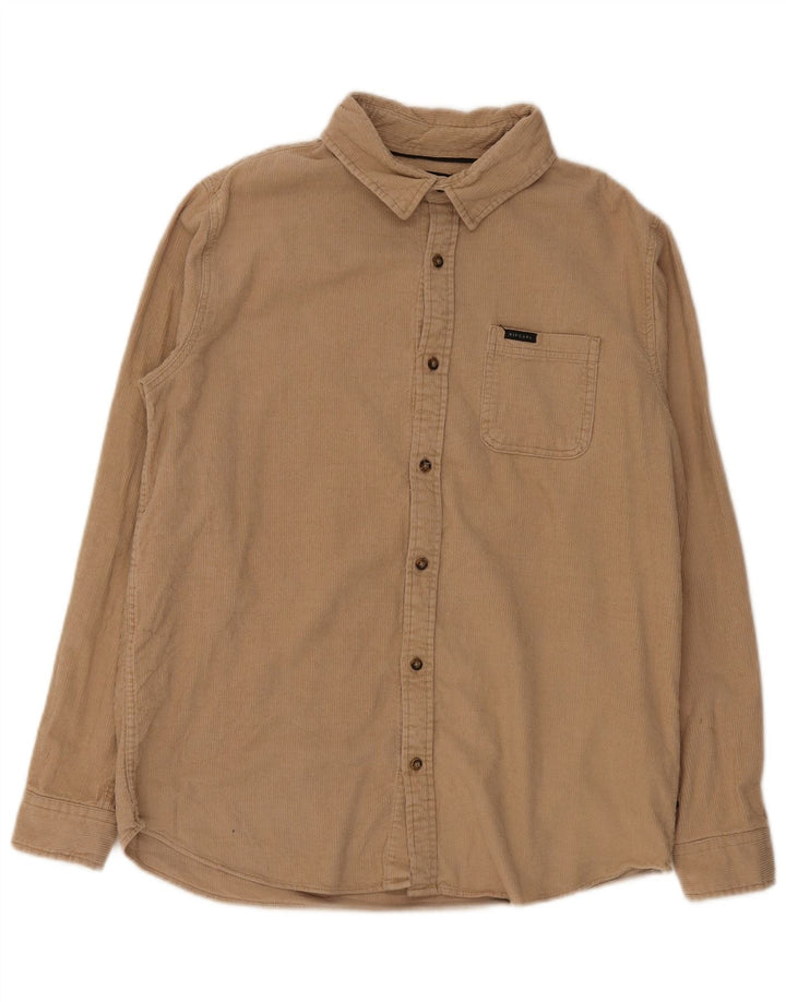 Camicia da uomo in velluto a coste Rip Curl in cotone beige medio