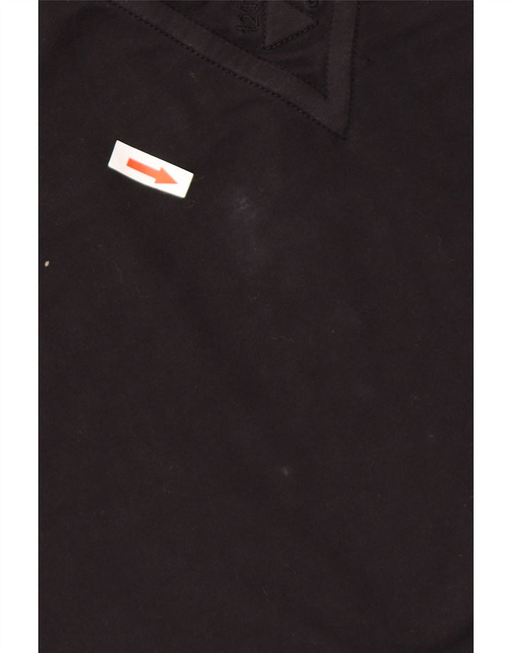 Guess T-shirt grafica da uomo Top in cotone nero medio