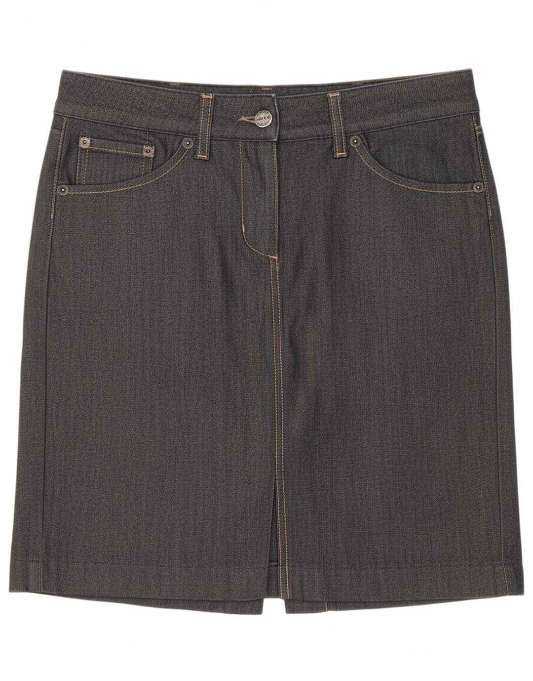 Gonna in denim da donna Gant EU 36 piccola W28 cotone nero