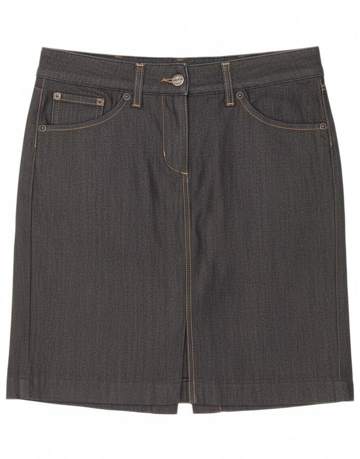Gonna in denim da donna Gant EU 36 piccola W28 cotone nero