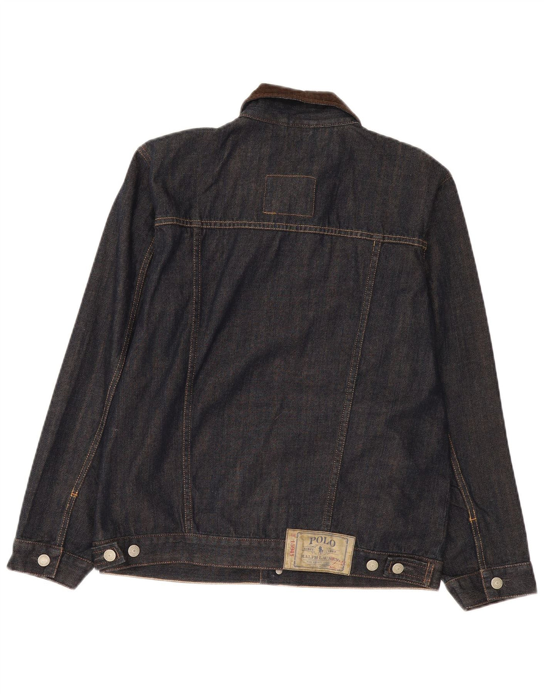 Giacca di jeans da ragazzo Polo Ralph Lauren 15-16 anni XL in cotone blu navy