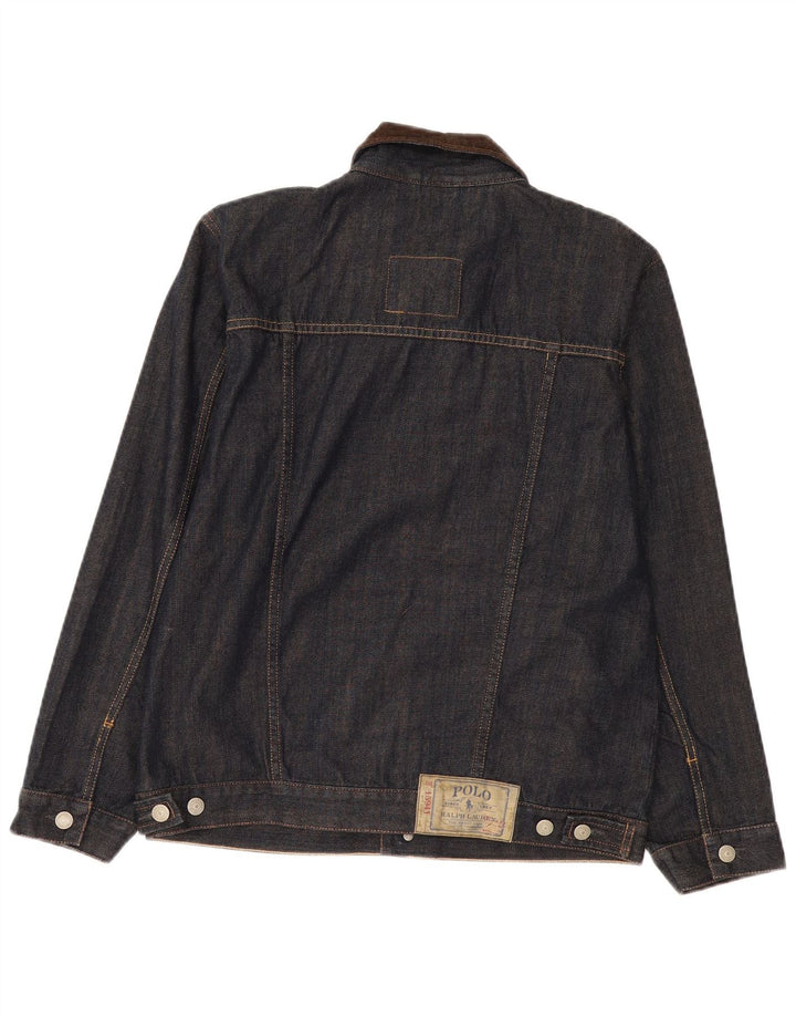 Giacca di jeans da ragazzo Polo Ralph Lauren 15-16 anni XL in cotone blu navy