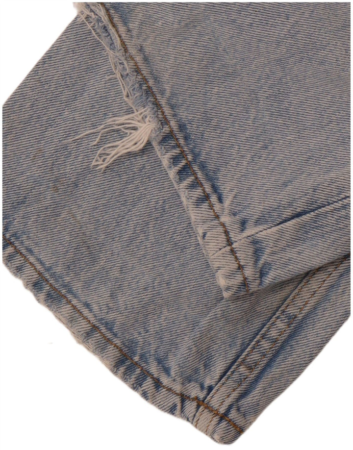 Jeans dritti effetto vissuto ZARA da uomo EU 38 piccolo W30 L30 blu