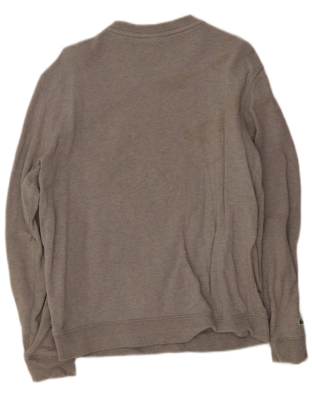 Felpa grafica da uomo Lacoste, taglia 5, grande, cotone grigio