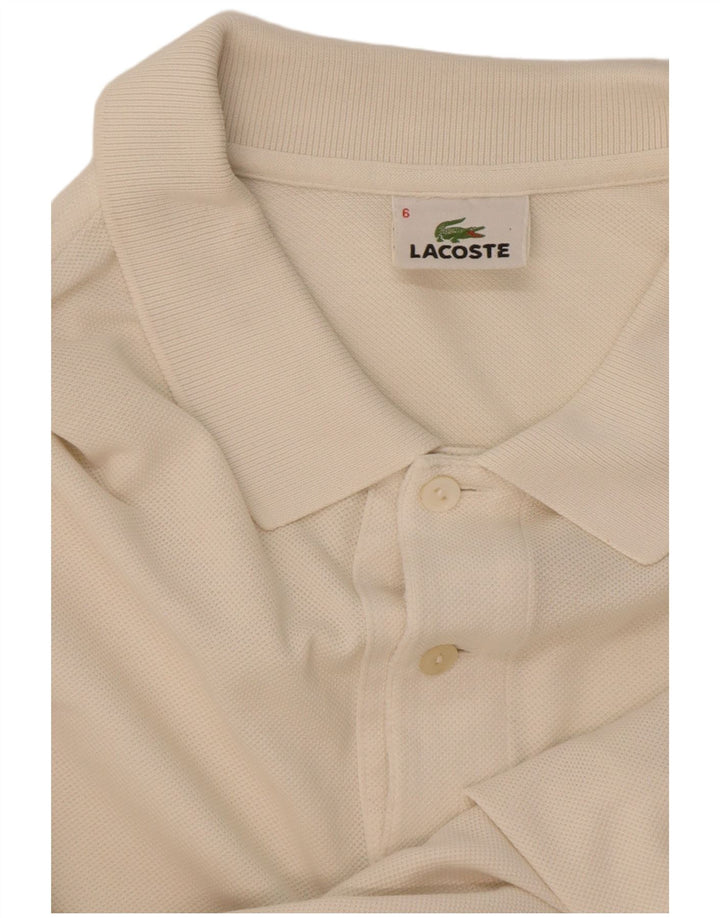 Polo da uomo Lacoste taglia 6 XL bianca