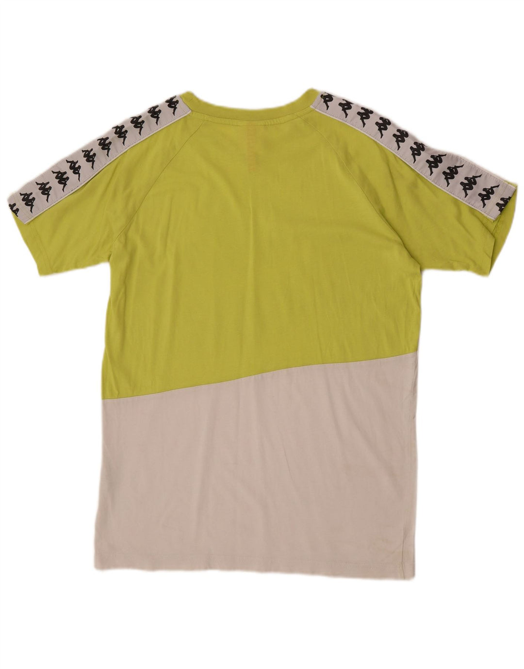 T-shirt grafica da uomo Kappa Top in cotone color block verde medio