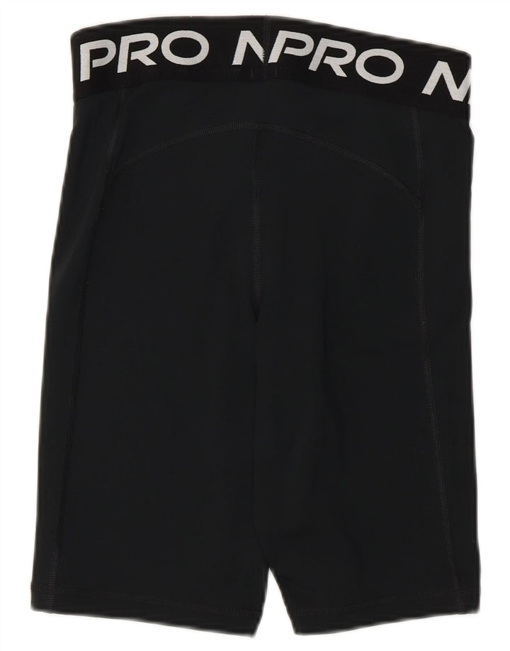 Pantaloncini sportivi Nike Dri Fit Graphic da donna UK 10 piccoli poliestere nero