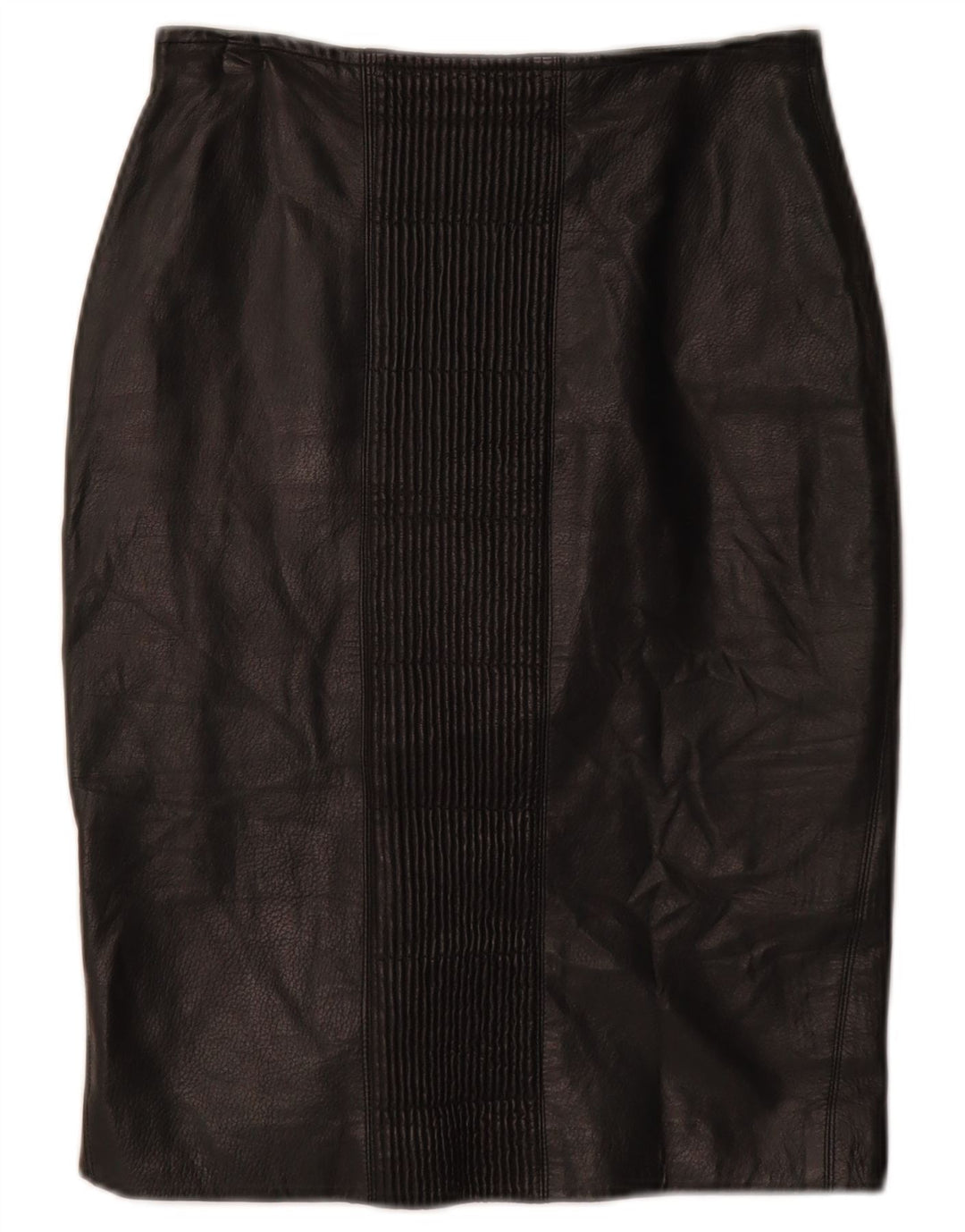 Gonna in pelle da donna VINTAGE W26 piccola nera