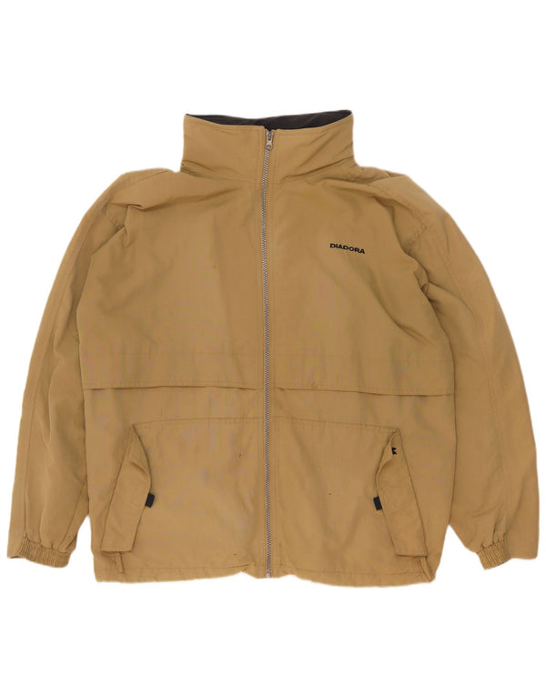 Giacca antipioggia con cappuccio da uomo Diadora UK 42 XL Khaki Poliammide