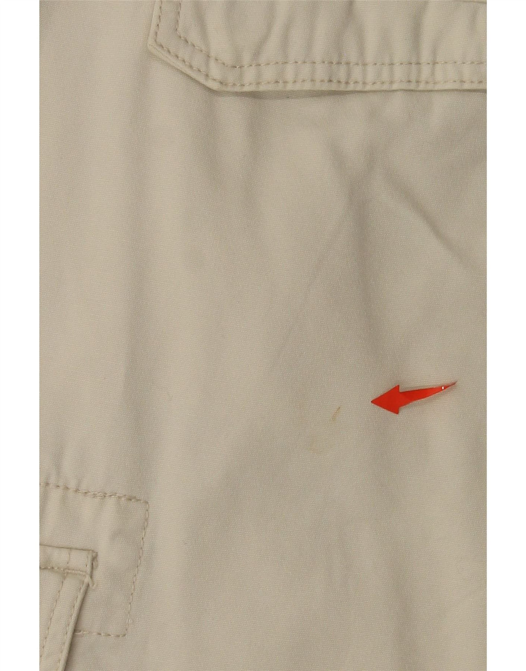 Pantaloncini cargo da uomo Fila grandi W34 in cotone bianco sporco