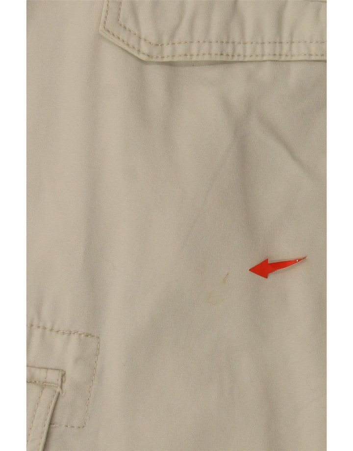 Pantaloncini cargo da uomo Fila grandi W34 in cotone bianco sporco