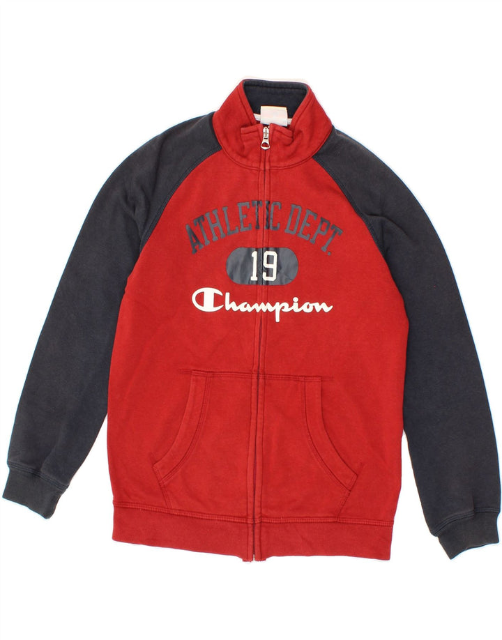 CHAMPION Boys Rochester Tracksuit Top Jacket 9-10 Years Medium Red Vintage Champion and Second-Hand Champion from Messina Hembry 