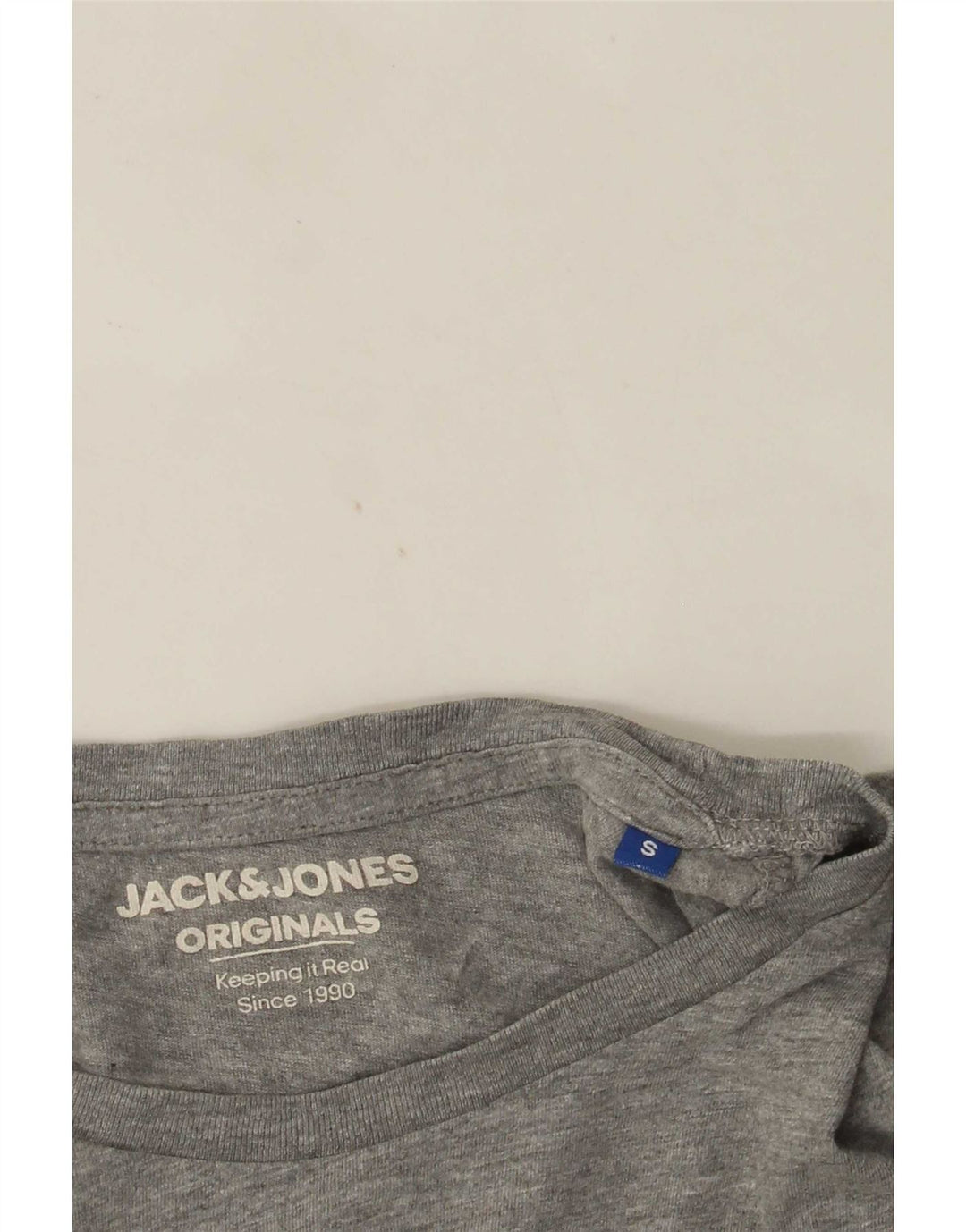 T-shirt da uomo Jack & Jones Top Small grigio color block