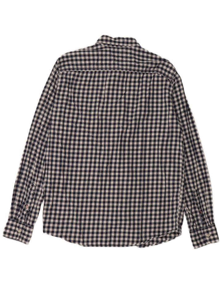 TOMMY HILFIGER Camicia da uomo in flanella dal taglio vintage, percalle nero medio