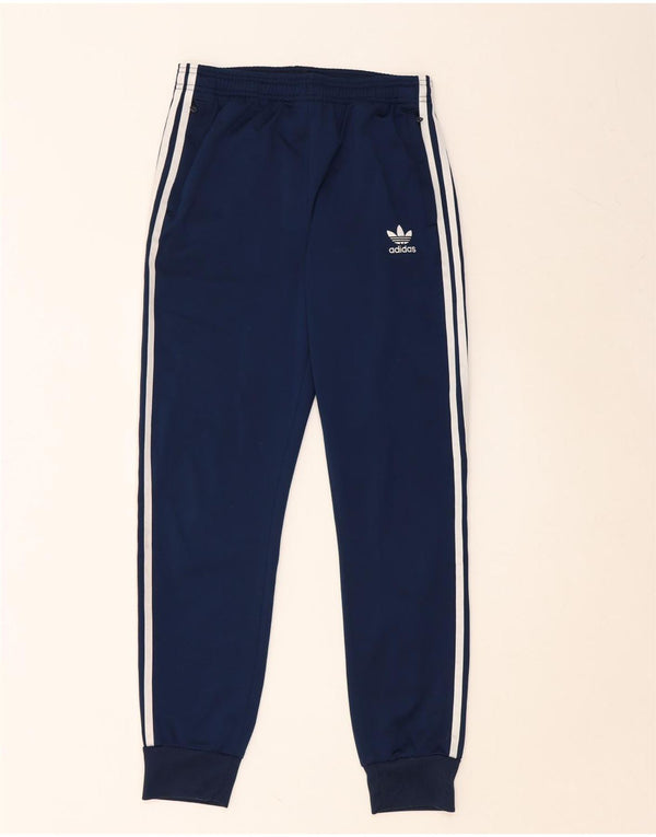 Pantaloni da tuta ADIDAS da ragazzo Joggers 13-14 anni in poliestere blu navy