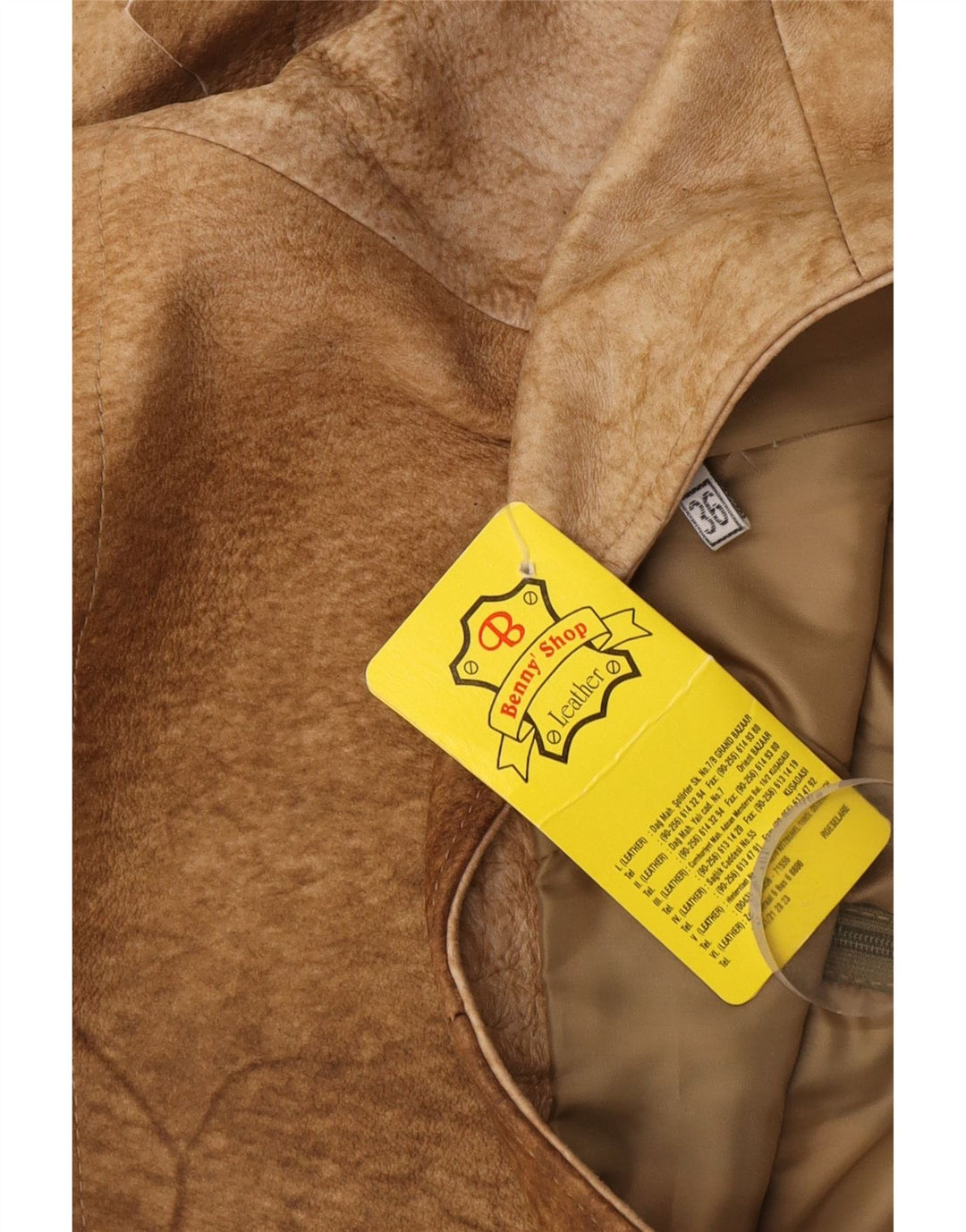 Gonna asimmetrica in pelle scamosciata da donna Benny EU 36 piccola W25 in pelle marrone