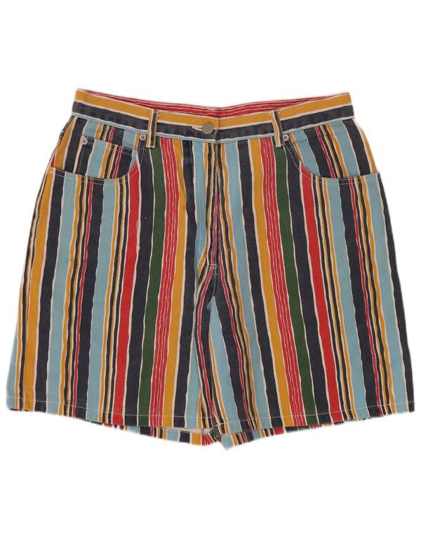 Pantaloncini casual da donna John Baner UK 16 Large W32 a righe multicolori