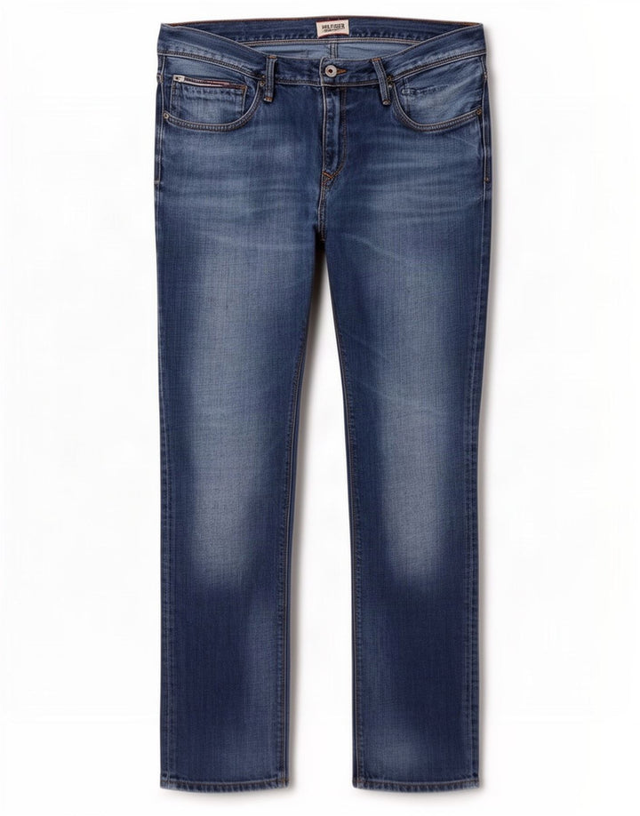 Jeans slim da uomo Tommy Hilfiger W38 L30 Blu