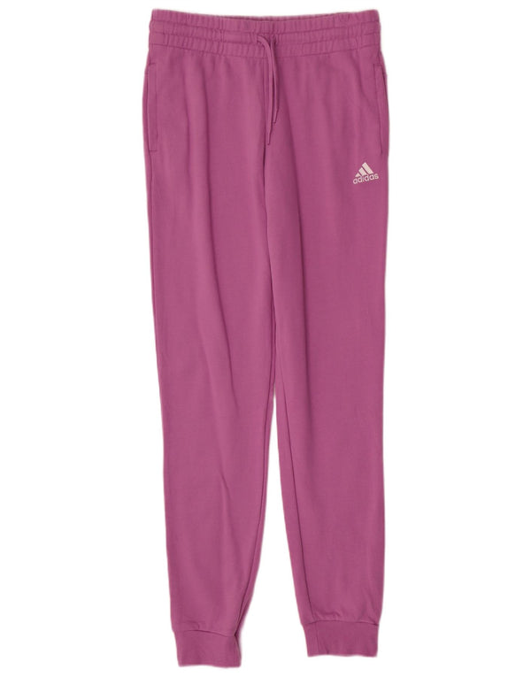 Pantaloni da tuta con grafica ADIDAS da donna Joggers UK 8/10 Small Viola