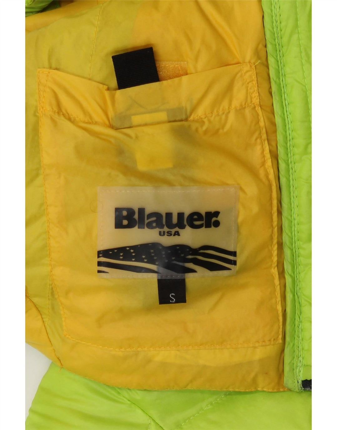 Giacca imbottita corta da donna Blauer UK 10 Small verde in poliammide