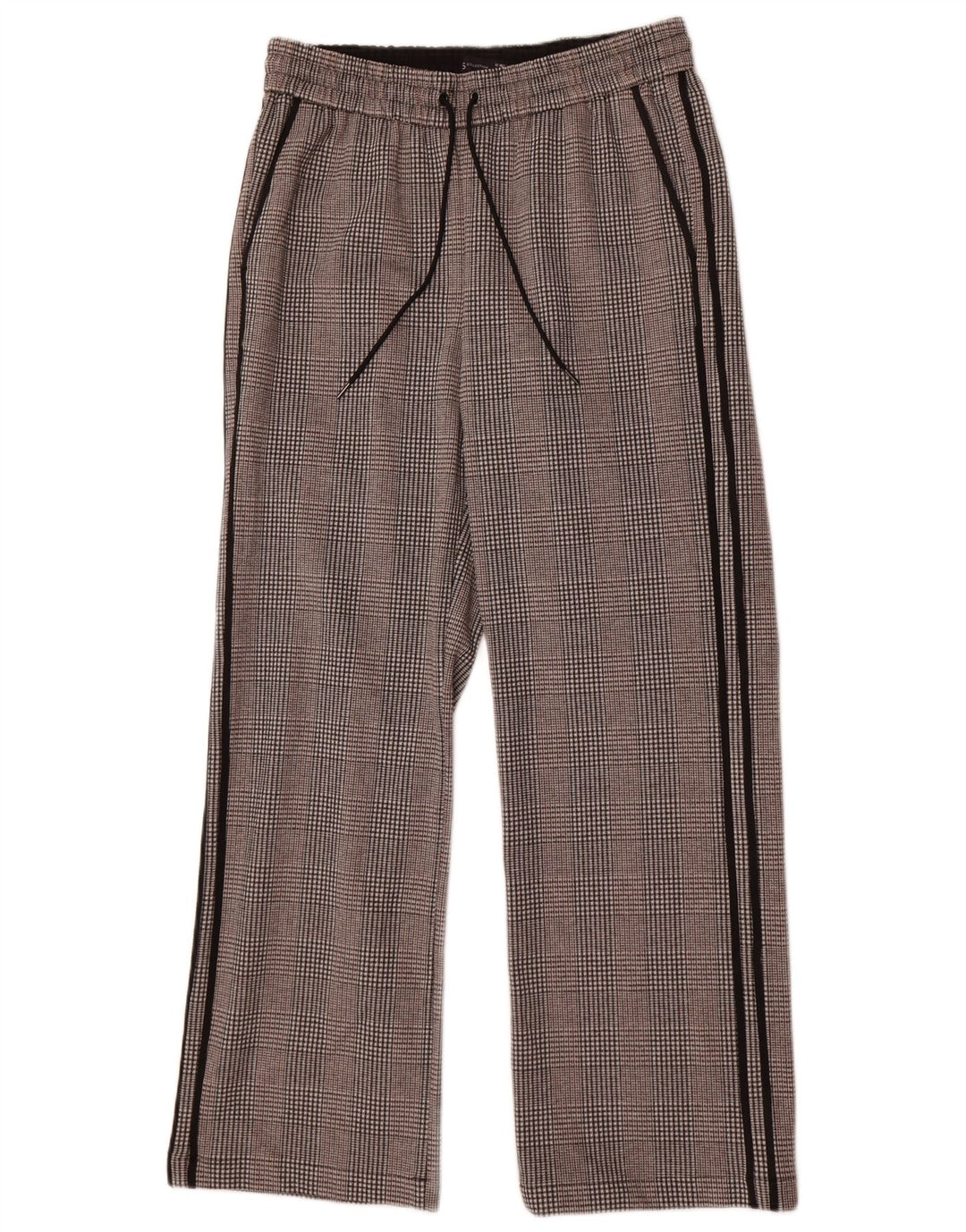 Pantaloni casual grafici da donna Marks & Spencer UK 12 Medium W30 L29 Grigio