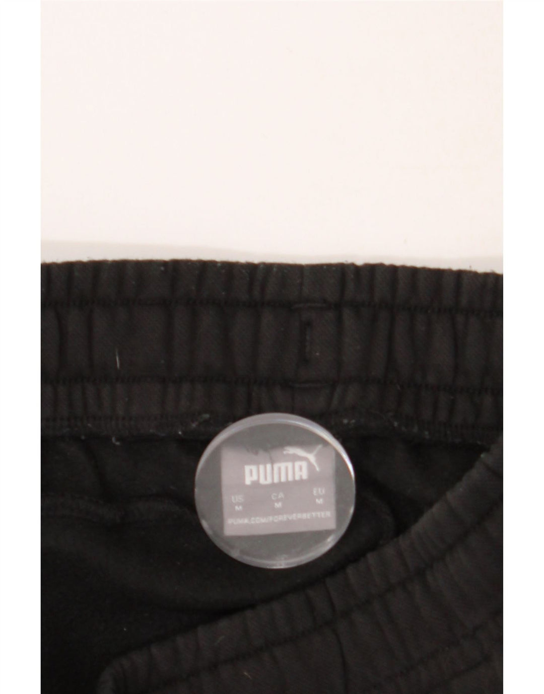 PUMA Womens Graphic Tracksuit Trousers Joggers UK 14 Medium  Black Vintage Puma and Second-Hand Puma from Messina Hembry 