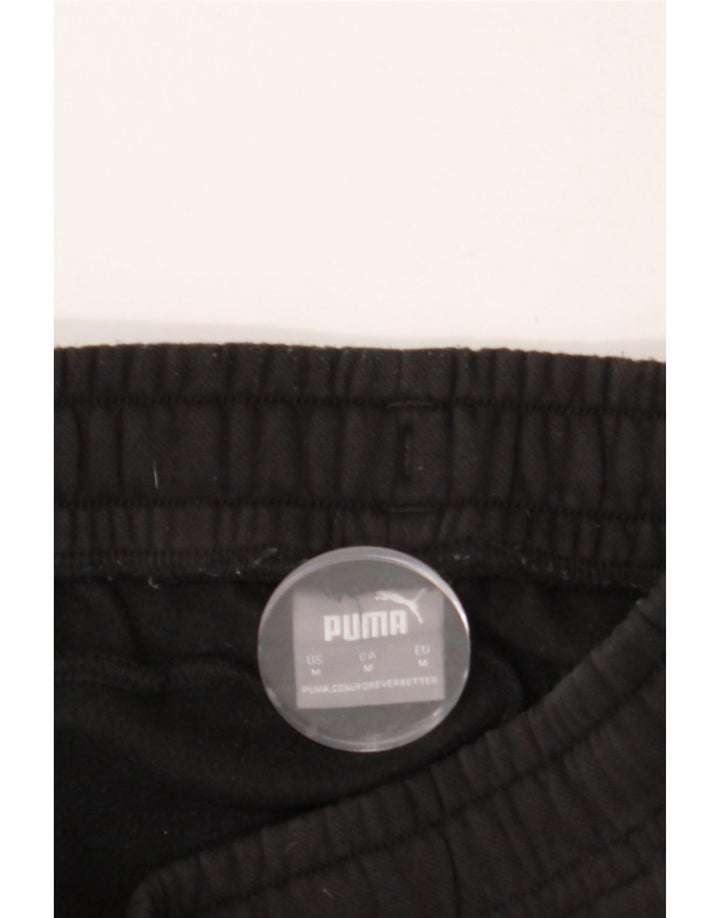 PUMA Womens Graphic Tracksuit Trousers Joggers UK 14 Medium  Black Vintage Puma and Second-Hand Puma from Messina Hembry 