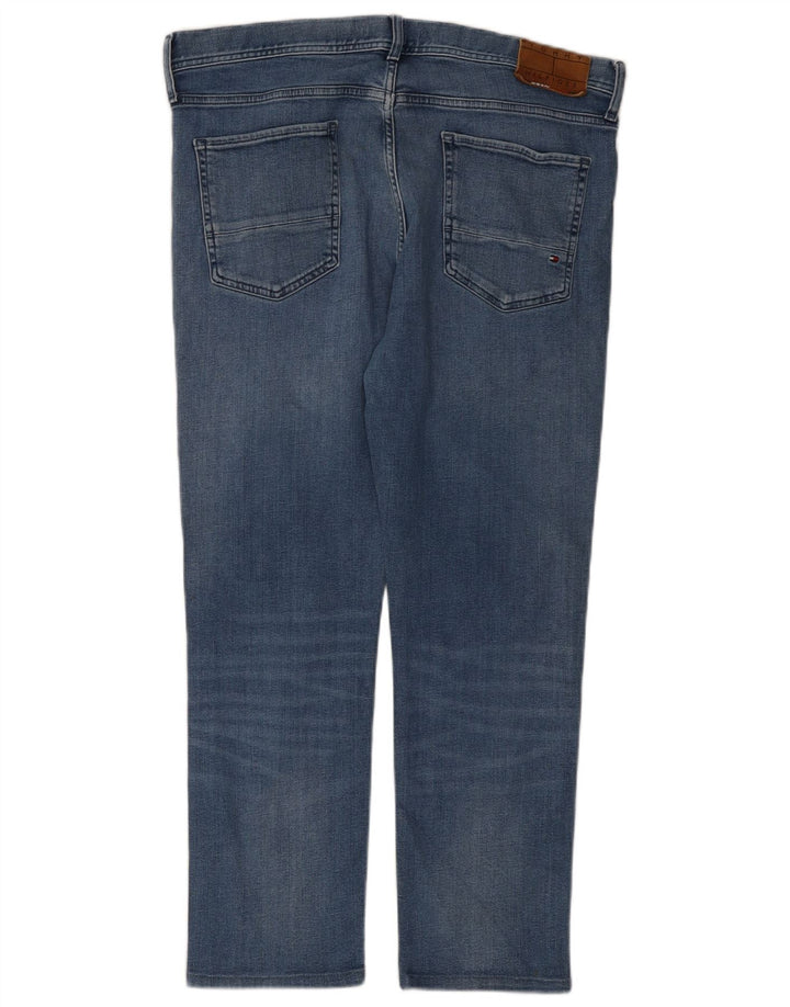 Tommy Hilfiger Uomo Bleecker Slim Jeans W38 L27 Blu Cotone