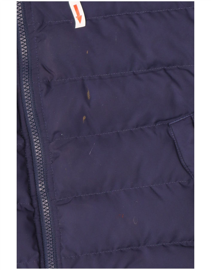 Giacca imbottita con cappuccio Nike da ragazzo 12-13 anni Large in poliestere blu navy
