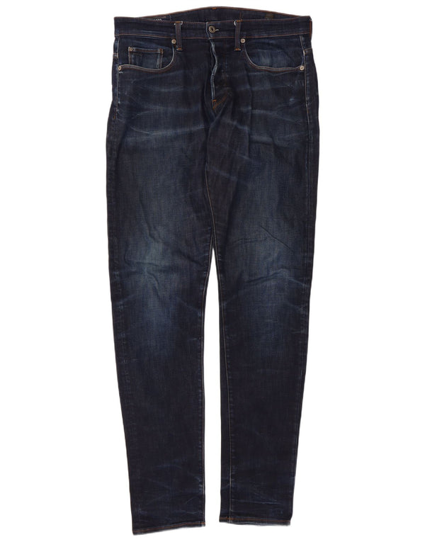 Jeans affusolati da uomo G-Star 3301 W33 L36 cotone blu navy