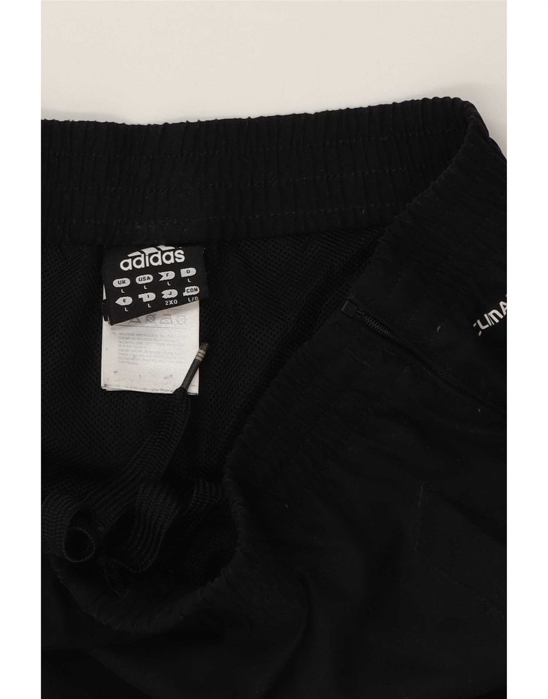 Adidas Mens Waterproof Trousers Large  Black Polyester