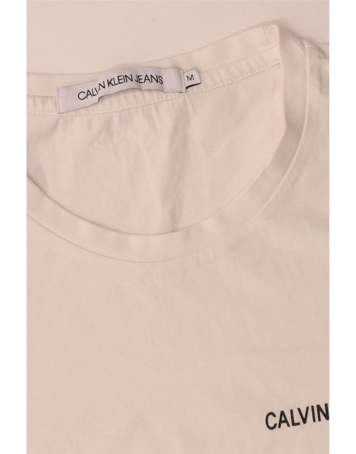 Maglietta da uomo Calvin Klein Jeans Top bianca media
