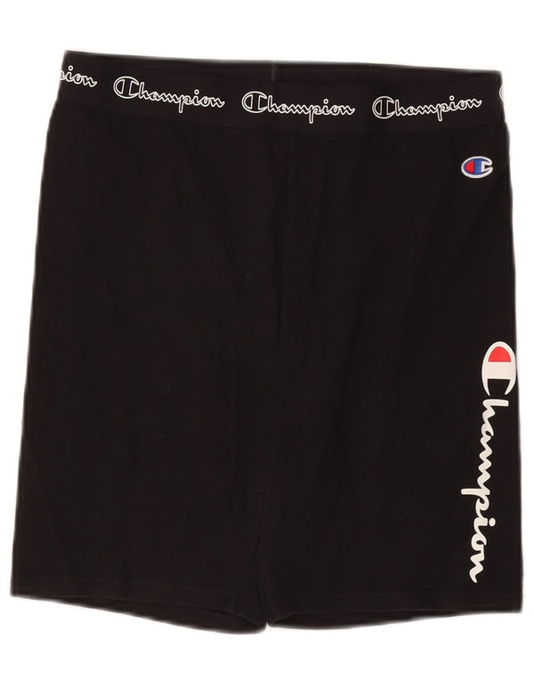 Pantaloncini sportivi grafici da donna CHAMPION UK 16 grandi neri
