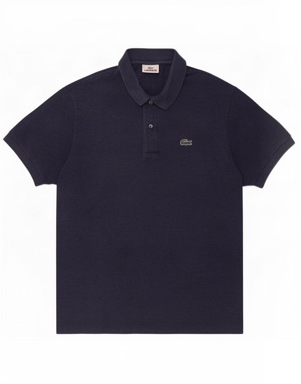 Polo da uomo Lacoste taglia 5 grande in cotone blu navy