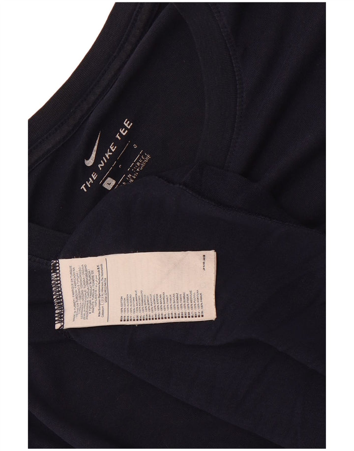 T-shirt da uomo Nike Top Large in cotone blu navy