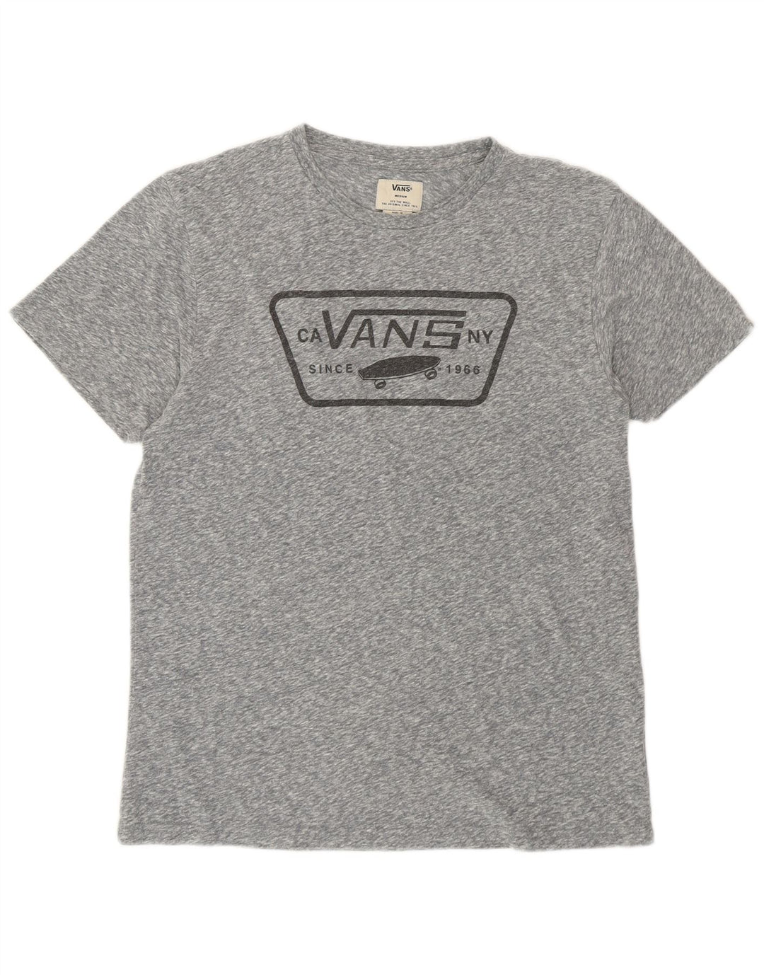 T-shirt grafica da donna Vans Top UK 14 Cotone chiazzato grigio medio