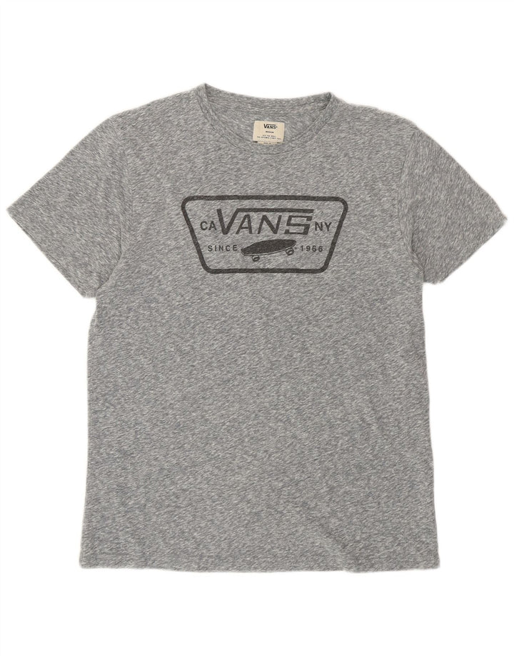 T-shirt grafica da donna Vans Top UK 14 Cotone chiazzato grigio medio