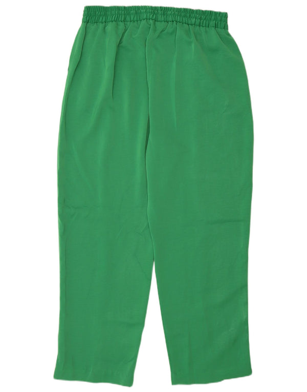 Pantaloni corti dritti da donna Zara XL W32 L27 poliestere verde